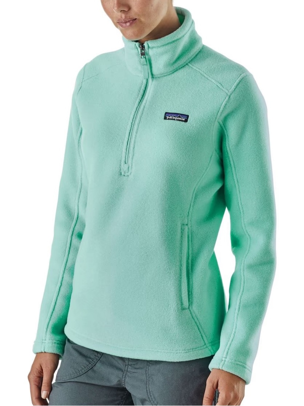 Patagonia Women's Aqua Quarter-Zip Fleece Pullover
